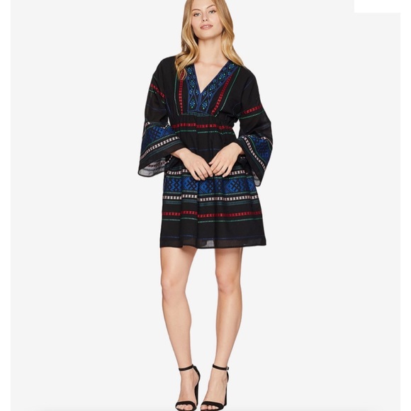 NWT Joie Shada Embroidered Mini Dress - Picture 8 of 8